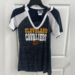 NBA Cleveland Cavaliers Women’s  Navy and White Tee